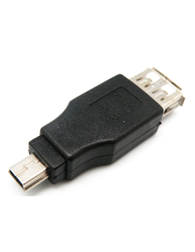 Adaptador.USB-A h/mini 5P m