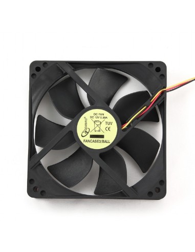 Ventilador 12V 120x120x25mm DE BOLAS CON CONECTOR 3 PINS