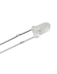 LED ROJO 3MM ALTO BRILLO 5CD 2V4 TRANSPARENTE 2