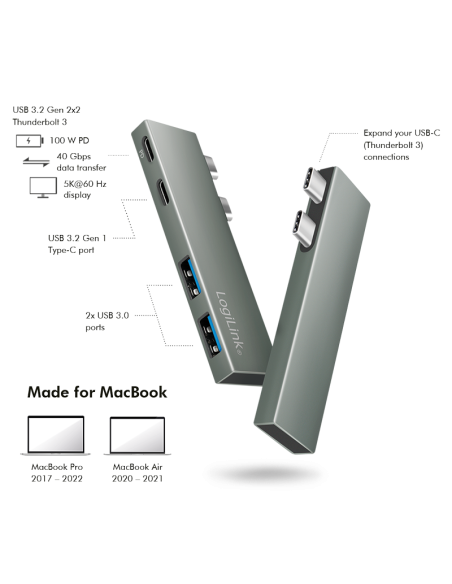 Port Hub USB 3.2 Gen 2x2  4 puertos