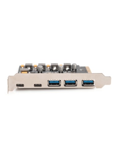 Tarjeta PCIe 2x USB-C + 3x USB-A