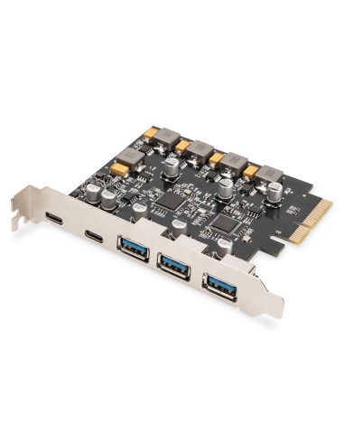 Tarjeta PCIe 2x USB-C + 3x USB-A