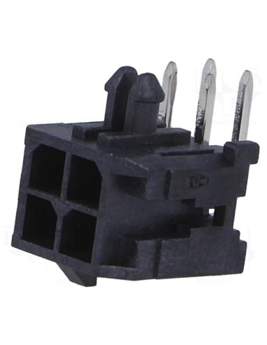 CONECTOR MOLEX MICROFIT 4 VIAS MACHO PCB