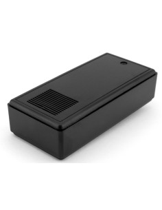 CAJA PLASTICO UNIVERSAL NEGRA 121X56X31mm CON SALIDA DE AIRE