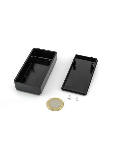 CAJA UNIVERSAL DE PLASTICO NEGRA 79x40x20 mm.