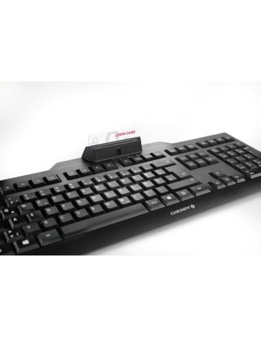 Teclado USB con lector de tarjetas DNI