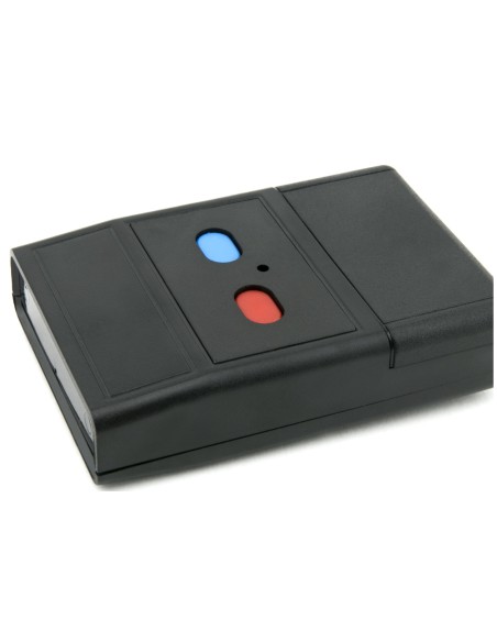 CAJA PLASTICO ABS NEGRA 90X60X22mm CON 2 BOTONES