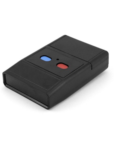 CAJA PLASTICO ABS NEGRA 90X60X22mm CON 2 BOTONES
