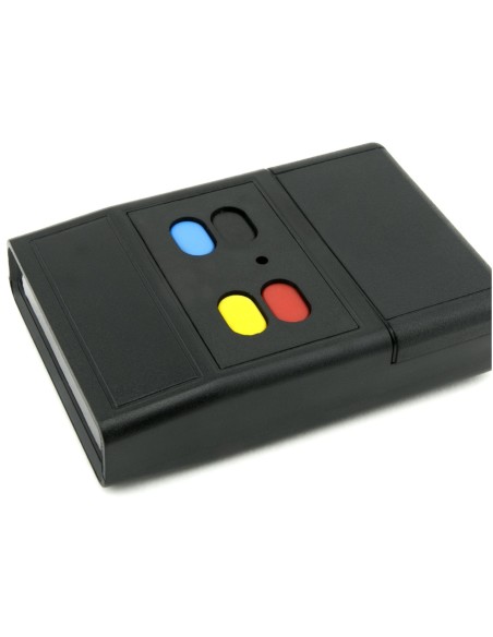 CAJA PLASTICO ABS NEGRA 90X60X22mm CON 4 BOTONES