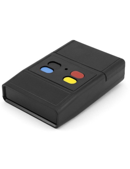 CAJA PLASTICO ABS NEGRA 90X60X22mm CON 4 BOTONES