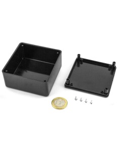 CAJA PLASTICO ABS NEGRA 69x69x37 mm 2