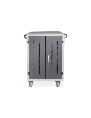 Armario de carga móvil, UV-C, sincronización de datos 30 estaciones de carga, 15,6", negro