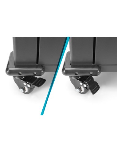 Armario de carga móvil, 16 estaciones de carga, 14", negro 384 x 550 x 375 mm, incl. USB, ventilador