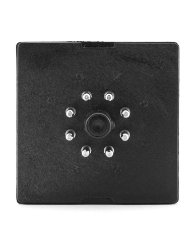 CAJA ABS CON ZOCALO OCTAL 78X48X48mm NEGRA