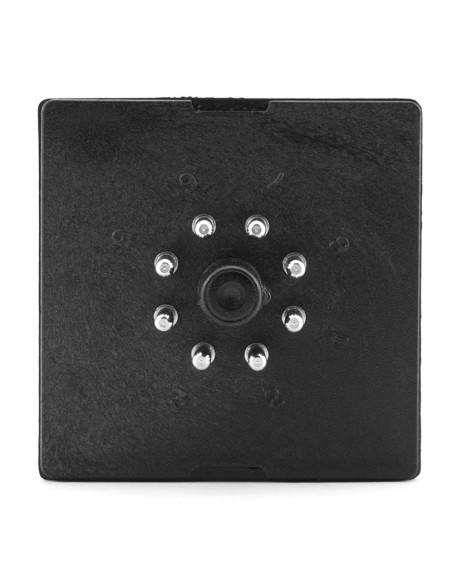 CAJA ABS CON ZOCALO OCTAL 78X48X48mm NEGRA