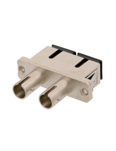 Adaptador hibrido SC/UPC hembra a ST/UPC hembra DUPLEX