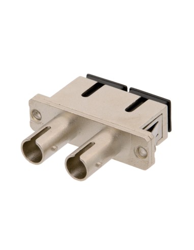 Adaptador hibrido SC/UPC hembra a ST/UPC hembra DUPLEX