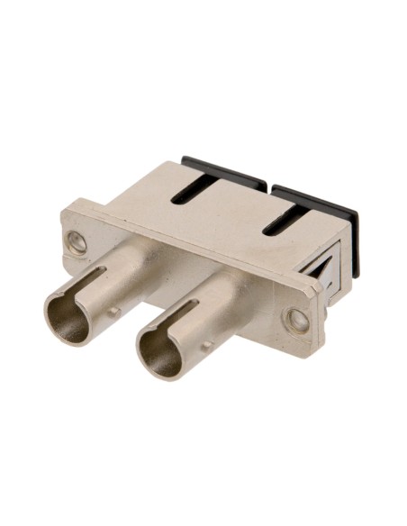 Adaptador hibrido SC/UPC hembra a ST/UPC hembra DUPLEX