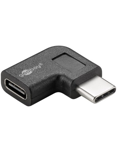 Adaptador USB-C M-H codo 90º