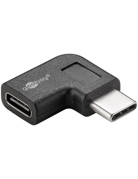 Adaptador USB-C M-H codo 90º