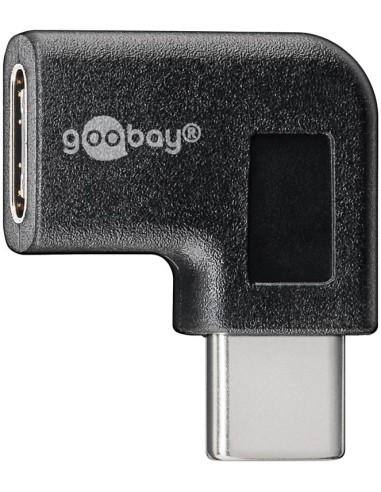 Adaptador USB-C M-H codo 90º