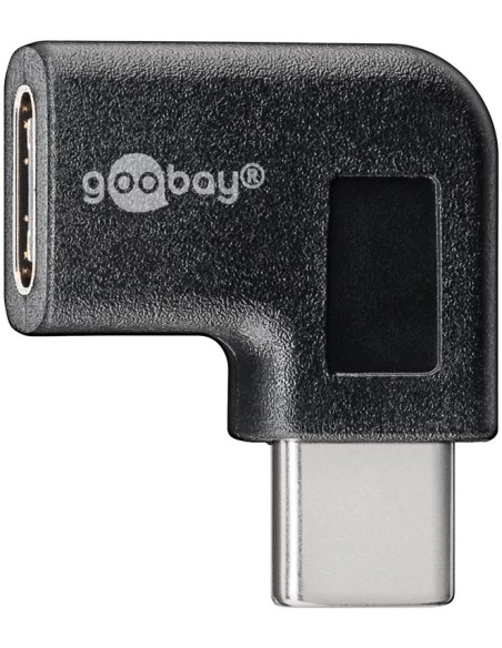 Adaptador USB-C M-H codo 90º