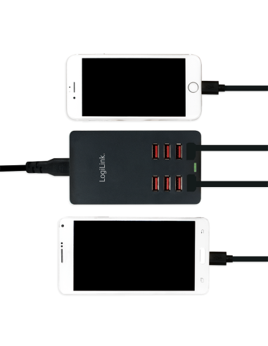 Cargador de mesa USB 8x 44W