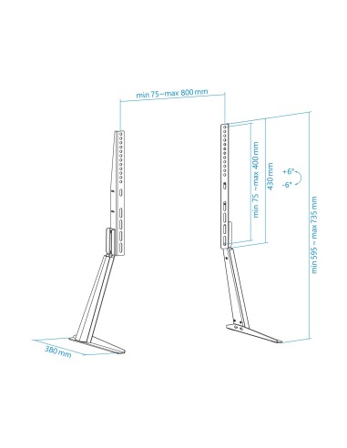 Soporte de mesa para pantallas 32"-70"