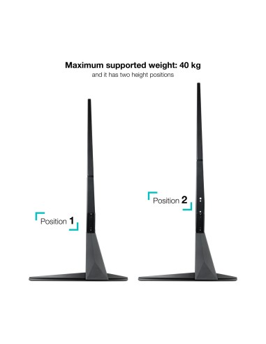 Soporte de mesa para pantallas de 23"-75"