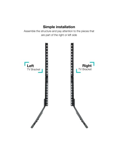 Soporte de mesa para pantallas de 23"-75"