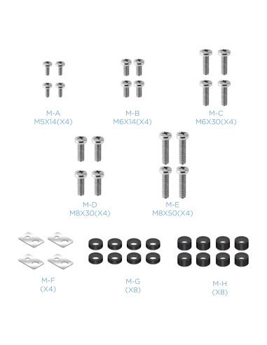 Soporte de mesa de aluminio para pantallas 32"-65"