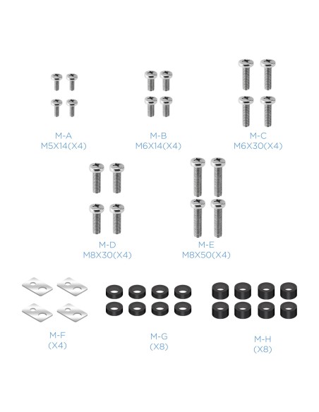 Soporte de mesa de aluminio para pantallas 32"-65"