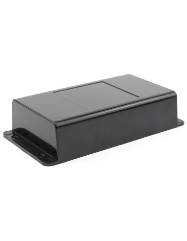CAJA DE PARED ABS NEGRA 133x69x30mm CON ALETAS
