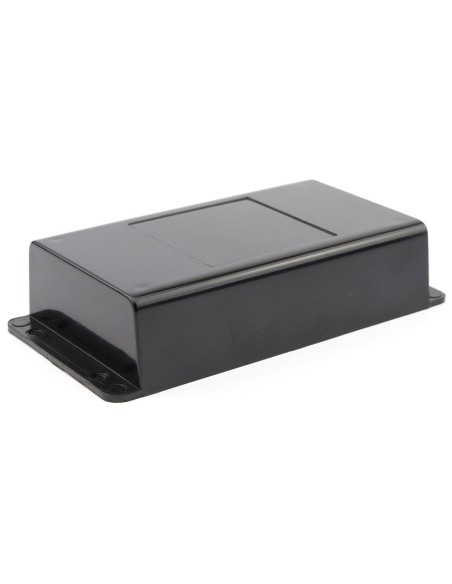 CAJA DE PARED ABS NEGRA 133x69x30mm CON ALETAS