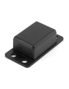 CAJA DE PARED NEGRA 56x28x17mm CON ALETAS