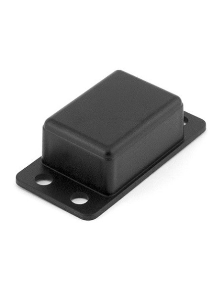 CAJA DE PARED NEGRA 56x28x17mm CON ALETAS