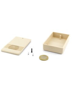 CAJA PLASTICO ABS BLANCA  90x56x23 mm. CON AIREACION 2