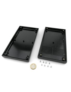 CAJA EN ABS NEGRA 200X112X31mm CON AIREACION 2