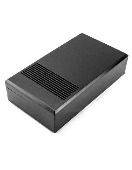 CAJA EN ABS NEGRA 200X112X51mm CON AIREACION