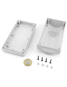 CAJA DE PLASTICO GRIS ABS 127X67X51mm IDEAL ALARMA 2