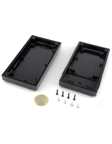 CAJA PLASTICO NEGRA EN ABS 125x67x31mm