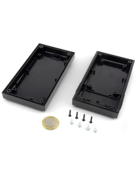 CAJA PLASTICO NEGRA EN ABS 125x67x31mm