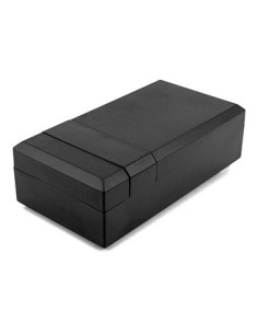 CAJA ABS NEGRA 125x67x40mm CON TAPA & MIRILLA