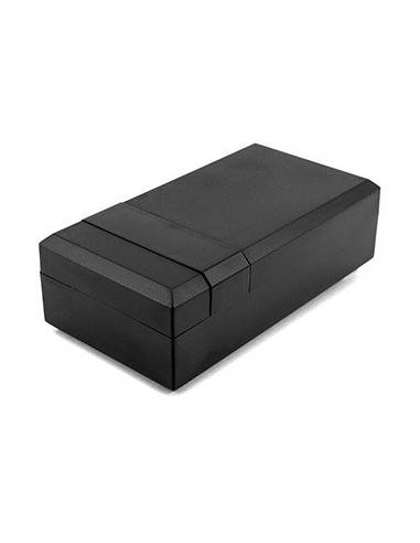 CAJA ABS NEGRA 125x67x40mm CON TAPA & MIRILLA
