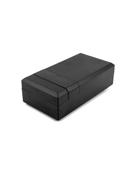 CAJA ABS NEGRA 125x67x40mm CON TAPA & MIRILLA