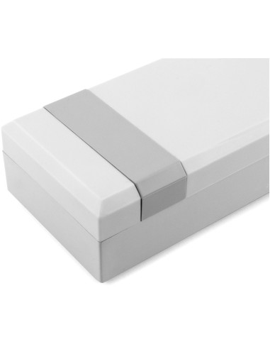 CAJA ABS BLANCA 125x67x40mm CON TAPA & MIRILLA