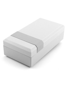 CAJA ABS GRIS 125x67x40mm CON TAPA & MIRILLA