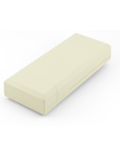 CAJA PLASTICO ABS MARFIL 128x51x24mm CON PORTAPILAS