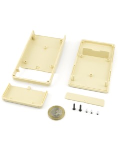 CAJA PLASTICO ABS MARFIL 106X61X22mm CON PORTAPILAS