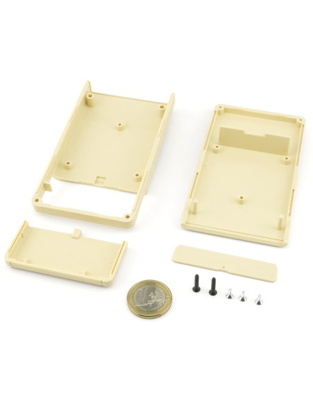 CAJA PLASTICO ABS BLANCA 106X61X22mm CON PORTAPILAS